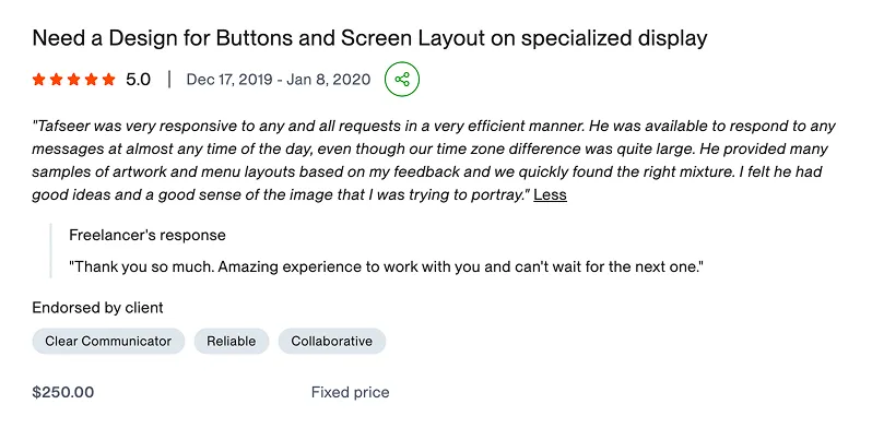 Interactive layout and button design
