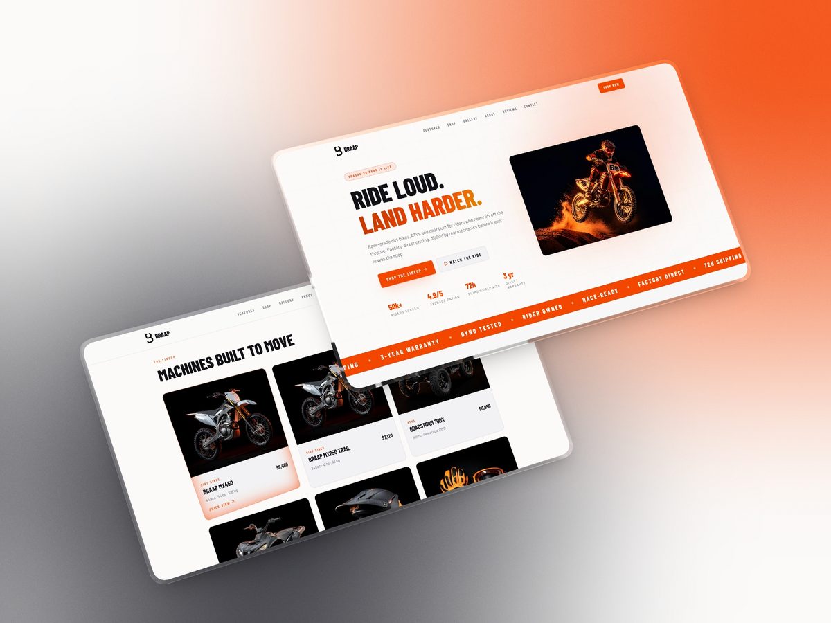 Braap Powersports website