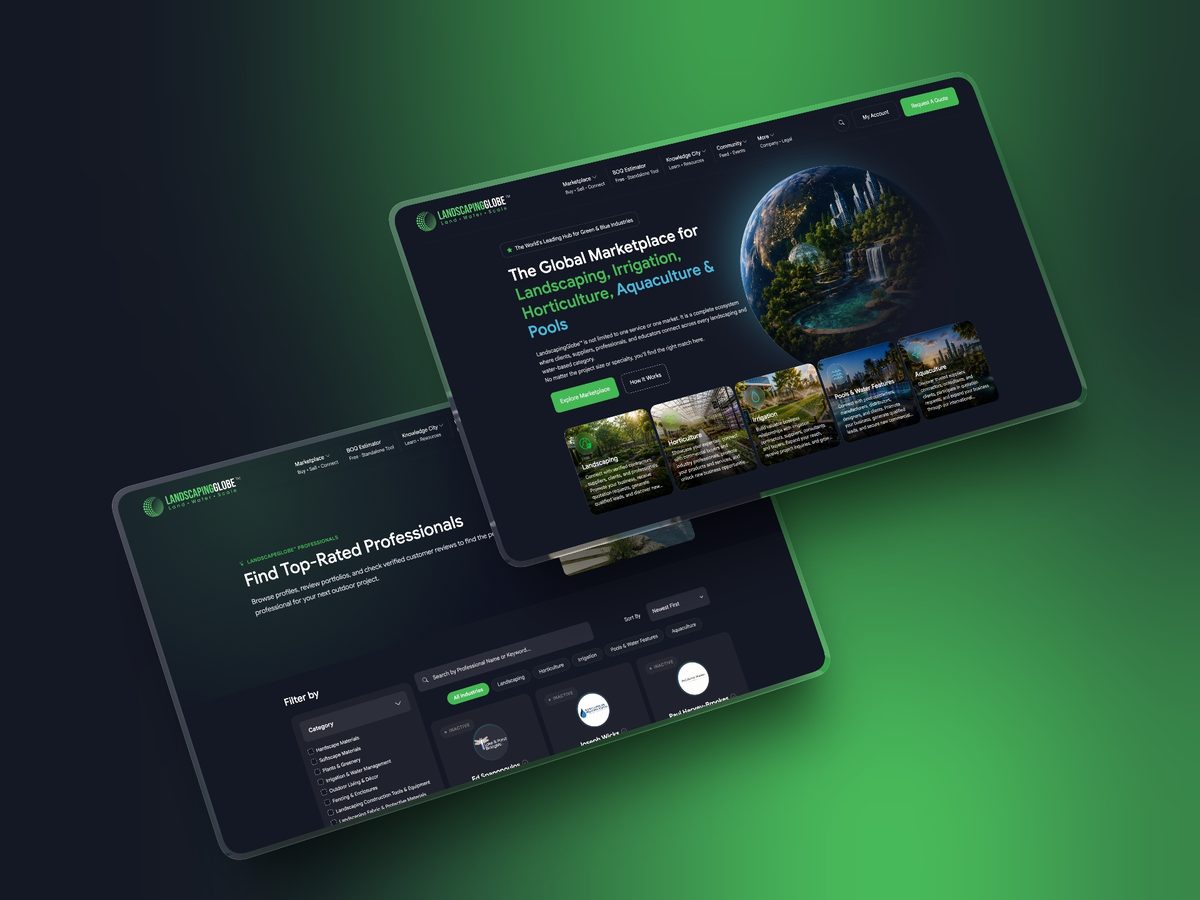 Landscaping Globe website